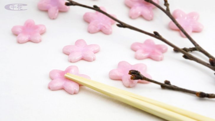 【立春】春の食卓に、桜の箸置き